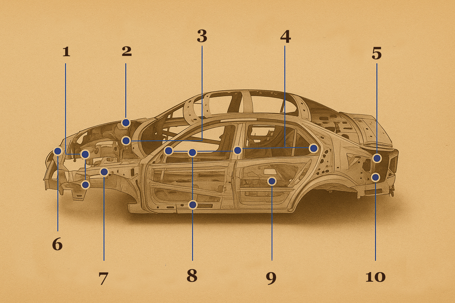 Структурные элементы кузова